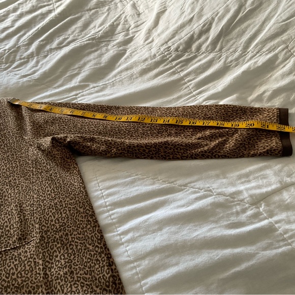 KIM ROGERS, ANIMAL PRINT LEOPARD JACKET WITH FRONT ZIPPER, SIZE: XL - Picture 9 of 11